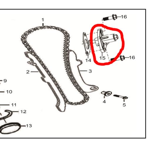 [EZM.1150810] Setelan Keteng Motor Roda Dua Viar Vortex 250cc / Lifter Assy Viar Vortex 250cc