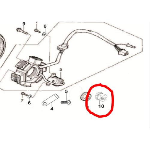 [EZM.1150813] Mur Waterpump M10 Karya BIT 100 cc / Nut Flange M10 Karya BIT