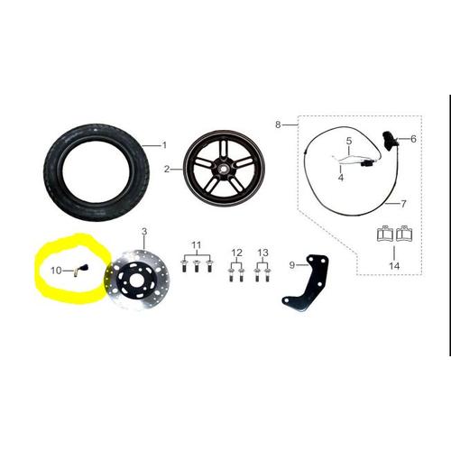 [EZM.1150817] Pentil Ban Depan Motor Listrik Viar New Q1 / Dop Tire E-Moto New Q1