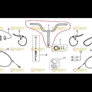 [EZM.1150863] Stang Stir Handle Bar Sepeda Listrik Viar UNO