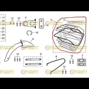 [EZM.1150873] Keranjang Besi Depan Sepeda Listrik Viar UNO / Bike Basket Viar UNO