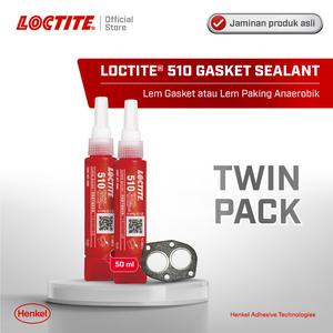 [EZM.6100024] LOCTITE 510 Gasket Sealant Lem Paking/Gasket 50 ml Twin Pack