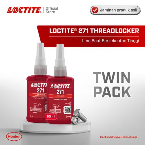 [EZM.6100056] Henkel LOCTITE 271 Threadlocker Lem Baut 50 ml Twin Pack