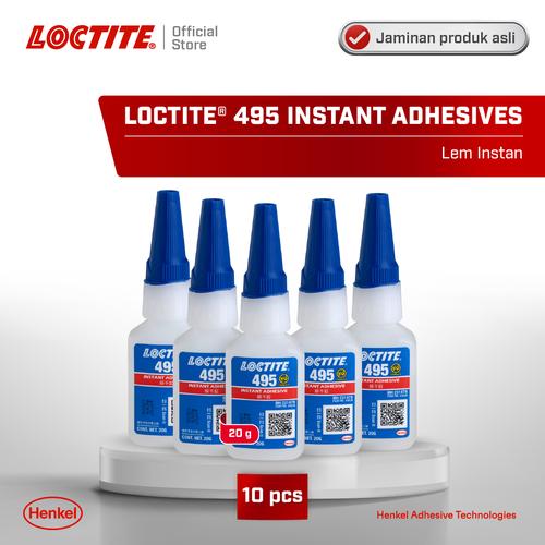 [EZM.6100086] (10 PCS) LOCTITE 495 Instant Adhesives Lem Instan Serbaguna 20 gram Box