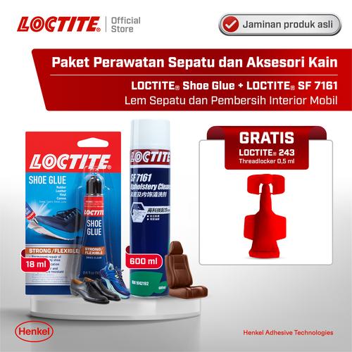 [EZM.6100115] Henkel LOCTITE Shoe Glue Lem Sepatu 20gr + 7161 UPHOLSTERY CLEANER