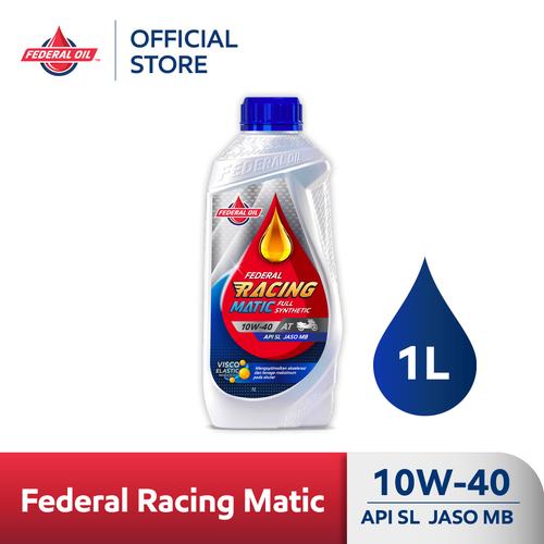 [EZM.10900001] FEDERAL RACING MATIC 10W-40 1L- Oli Motor Matic
