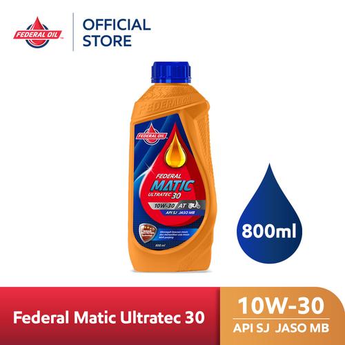 [EZM.10900003] FEDERAL MATIC ULTRATEC 30 10W-30 0.8L 800ml - Oli Motor Matic