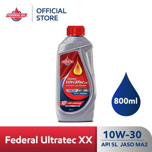 [EZM.10900012] FEDERAL ULTRATEC XX 10W-30 0.8L 800ml - Oli Non Matic