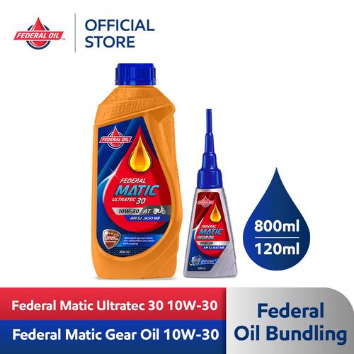 [EZM.10900031] FEDERAL MATIC ULTRATEC 30 10W-30 800ml + MATIC GEAR OIL 10W-30 120ml