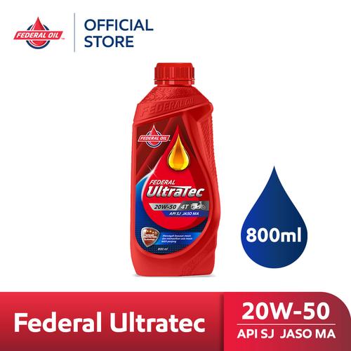 [EZM.10900034] FEDERAL ULTRATEC 20W-50 0.8L 800ml - Oli Motor Non Matic 4T