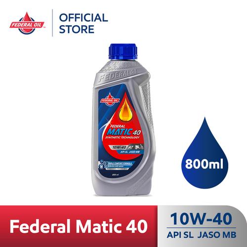 [EZM.10900035] FEDERAL MATIC 40 10W-40 0.8L 800ml - Oli Motor Matic AT