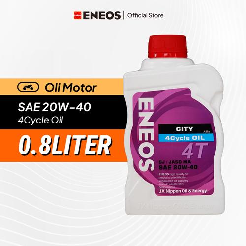 [EZM.1100020] Oli Mesin Motor 4T City SAE 20W-40 SJ/MA Kemasan 0.8 Liter