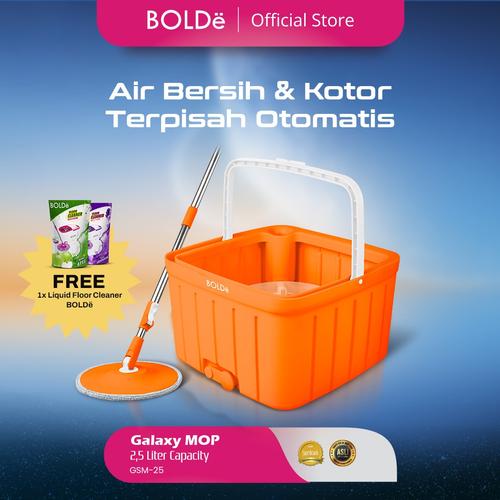 [EZO.4800001] BOLDe Galaxy Mop (Spin Mop 2,5L)- alat pel otomatis