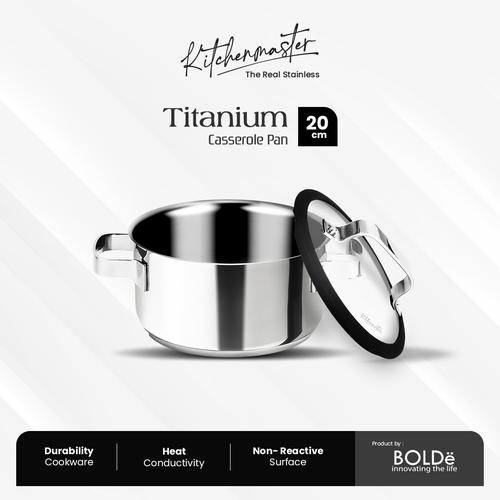 [EZO.4800018] Kitchen Master Stainless Steel Cookware - Casserole 20 cm