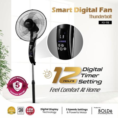 [EZO.4800019] Bolde Smart Digital Fan – Thunderbolt