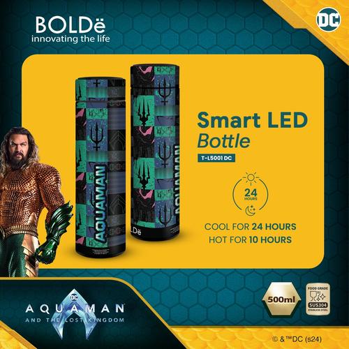 [EZO.4800022] Aquaman LED Bottle Digital  (Termos Suhu Temperatur)