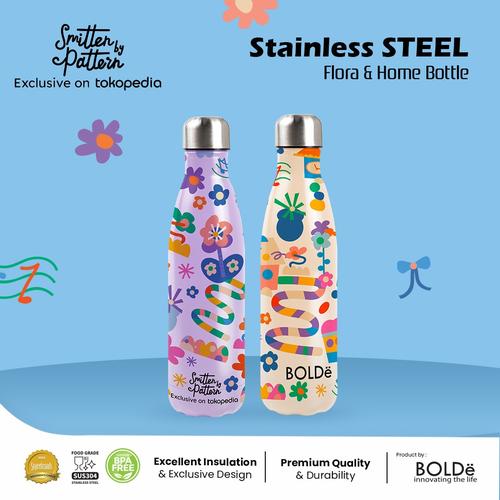 [EZO.4800027] BOLDe x Smitten by Pattern Exclusive Stainless Steel Bottle 500ml