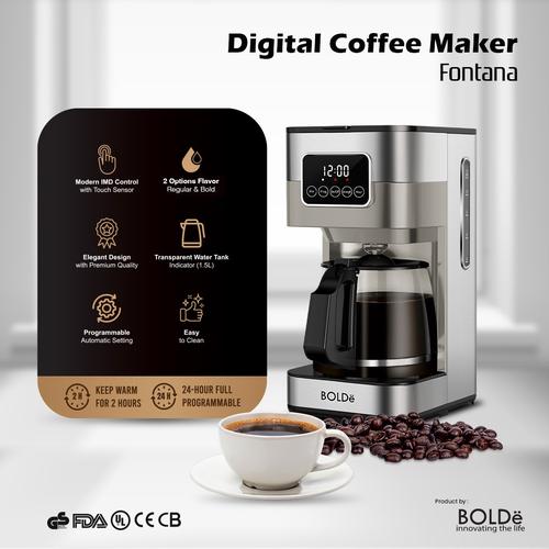 [EZO.4800029] BOLDe Digital Coffee Maker Fontana-Mesin kopi