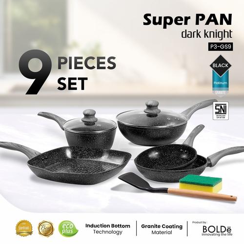 [EZO.4800031] BOLDe Super Pan 9 pcs Set Dark Knight