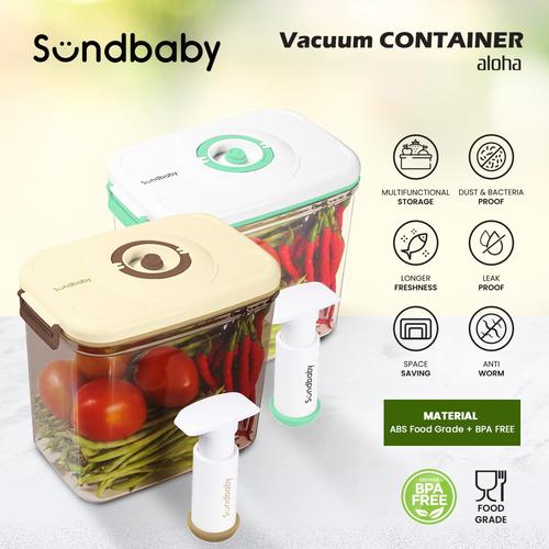 [EZO.4800035] Sundbaby Smart Vacuum Container – Aloha 4.6L  (Penyimpanan Makanan)