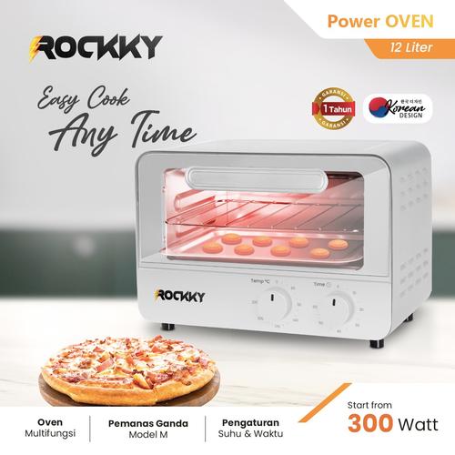 [EZO.4800046] Rockky Power Oven Listrik 12L (Oven Low Watt)