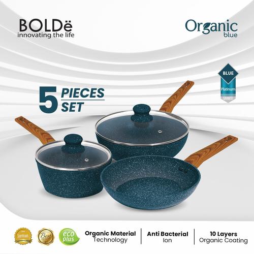 [EZO.4800075] Organic Blue Pan Set 5Pcs