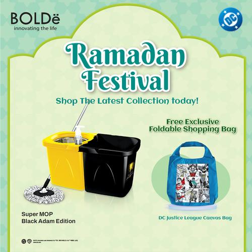 [EZO.4800081] BOLDe Super Mop Double Side Black Adam Edition