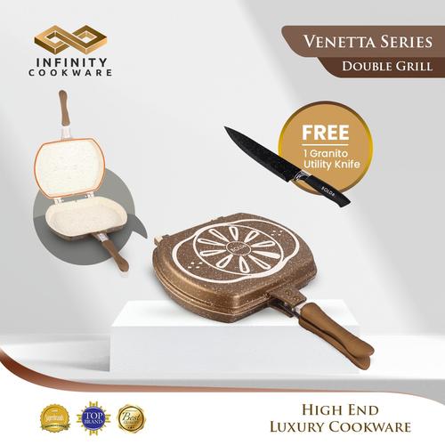 [EZO.4800159] BOLDe Super Pan Double Grill 30 cm - Gold