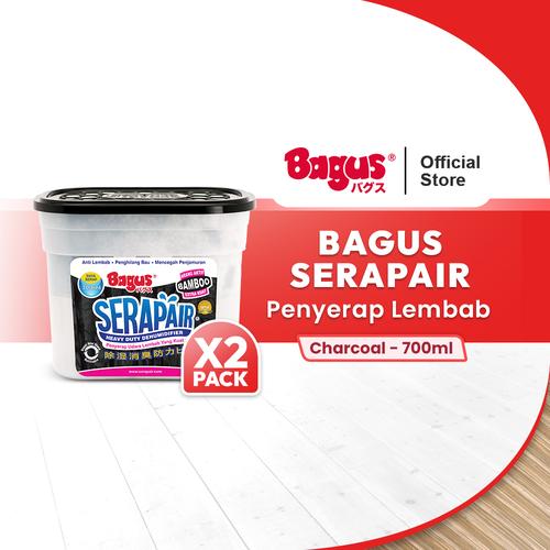 [EZO.9000225] TWIN PACK - Bagus Serapair Square Box 700 ml Charcoal
