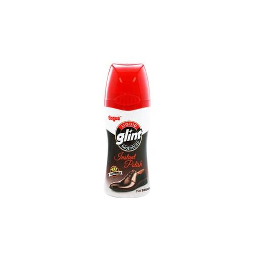 [EZO.9000383] Bagus Glint Liquid Shoe Polish 75ml - Brown
