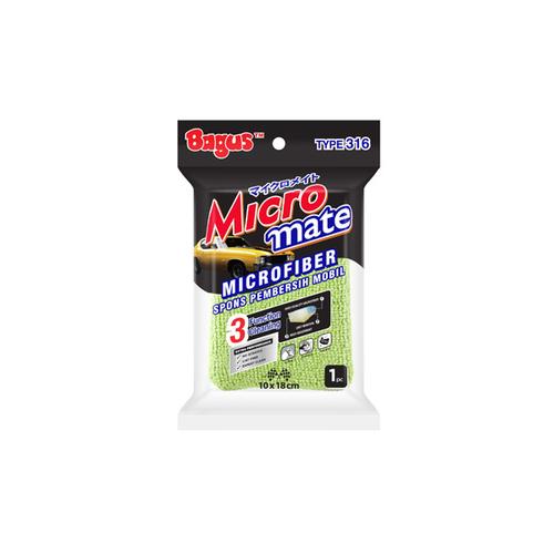 [EZO.9000406] Bagus Microfiber spons pembersih mobil type 316 10x18cm