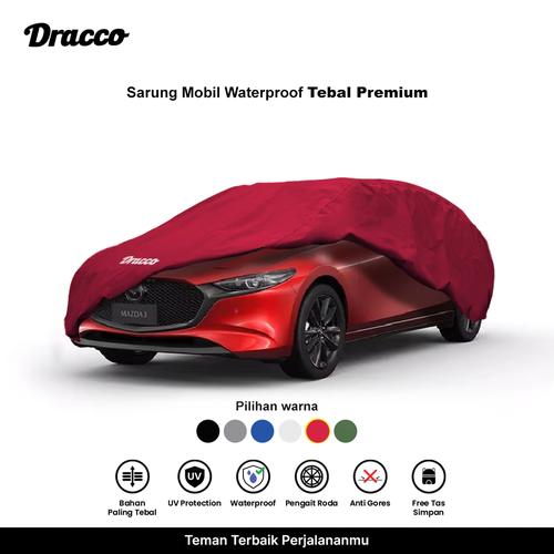 [EZO.4400057] DRACCO sarung mobil MAZDA 3 waterproof anti UV tebal CARPROOF cover mobil free tas simpan