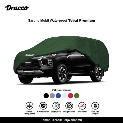 [EZO.4400085] DRACCO sarung mobil PAJERO waterproof anti UV tebal CARPROOF premium cover mobil free tas simpan