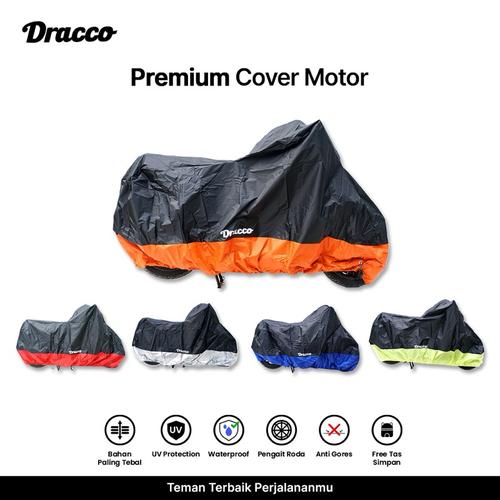 [EZO.4400089] DRACCO Sarung motor PCX tebal waterproof premium cover motor honda