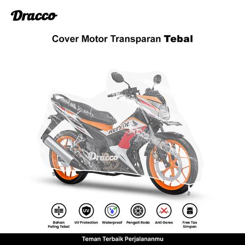 [EZO.4400116] DRACCO cover motor HONDA SONIC waterproof tebal transparan bening premium sarung motor SONIC