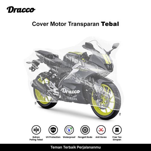 [EZO.4400126] DRACCO cover motor YAMAHA R15 waterproof tebal transparan bening premium sarung motor R15