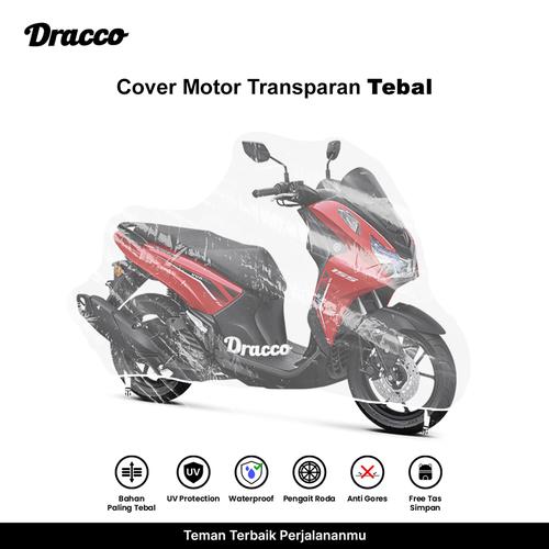 [EZO.4400134] DRACCO cover motor YAMAHA LEXI waterproof tebal transparan bening premium sarung motor LEXI