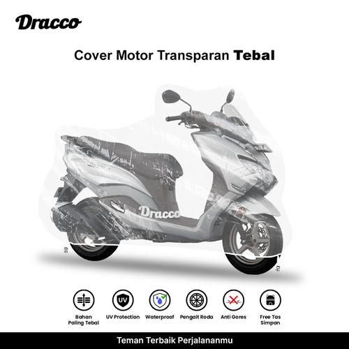 [EZO.4400149] DRACCO cover motor SUZUKI BURGMAN waterproof tebal transparan bening premium sarung motor BURGMAN