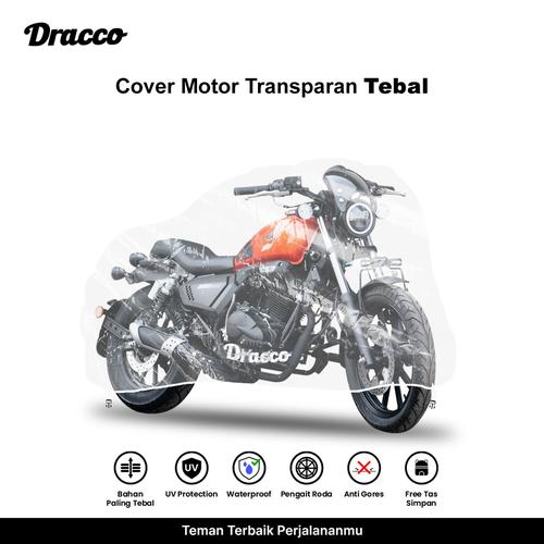 [EZO.4400151] DRACCO cover motor BENELLI waterproof tebal transparan bening premium sarung motor benelli