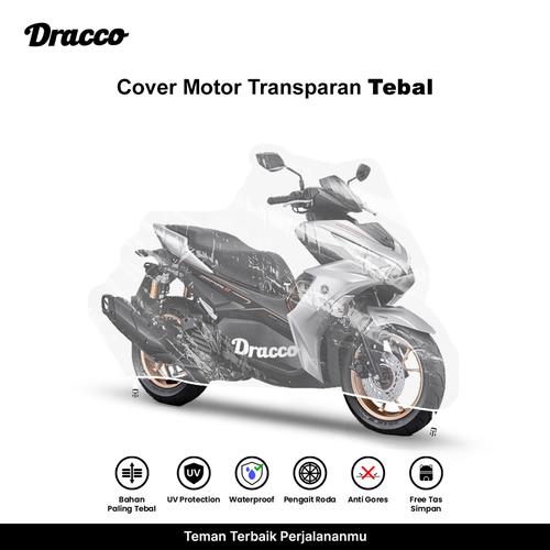 [EZO.4400155] DRACCO cover motor YAMAHA AEROX wateproof tebal transparan premium sarung motor aerox
