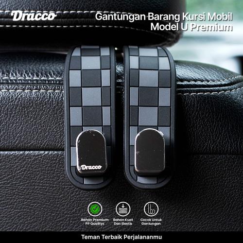 [EZO.4400170] DRACCO gantungan barang kursi mobil model U car organizer headrest mobil car hook hanger holder