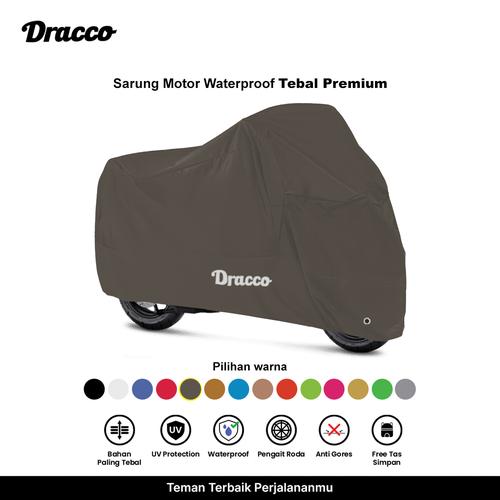 [EZO.4400195] DRACCO Cover motor tebal 100% waterproof awet premium WONDERPROOF sarung motor hijau army