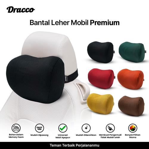 [EZO.4400258] DRACCO bantal mobil penyangga leher bahan premium memory foam neck pillow car aksesoris mobil