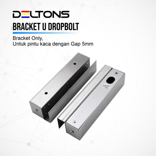 [EZO.7700002] Bracket U Stainless  Drop bolt Tipis Gap Kaca 5mm Dropbolt Lock