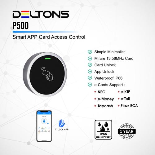 [EZO.7700011] Smart Door Card Access Control P500 RFID 13.56 MHz Waterproof Mini Size Minimalis