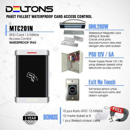 [EZO.7700062] Paket Outdoor Door Lock Access Control Waterproof EM Lock Akses Pintu