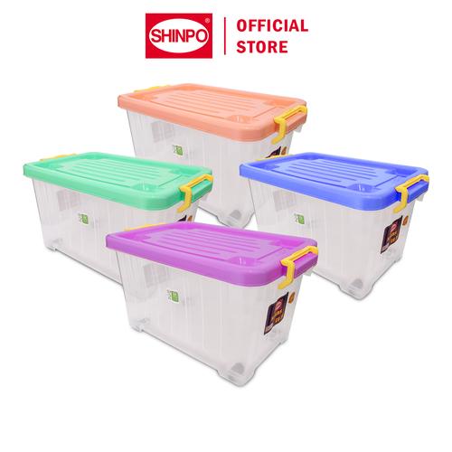 [EZM.6500012] SHINPO Kontainer Plastik Dengan Roda Spark Container Box Kotak Penyimpanan SPO-SIP-110-CB-30