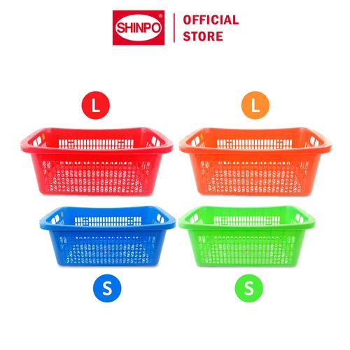 [EZM.6500014] SHINPO Keranjang Pakaian Plastik S dan L Futura Clothes Basket Serbaguna SIP-216