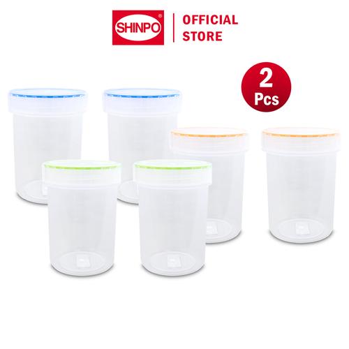 [EZM.6500022] SHINPO COMBO 2 Toples Plastik Ukuran M 570 ML Tempat Cemilan Food Storage Wadah Makanan SPO-SIP-352M