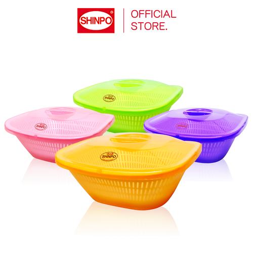 [EZM.6500053] SHINPO Mangkok / Bakul Plastik Multifungsi Dengan Tutup Salada Bowl Food Storage SPO-229SB
